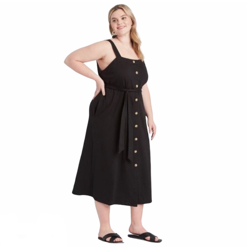 Ava &  Viv Plus Size Button Front Dress Size 3X NWT
